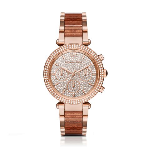 Michael Kors Women's Parker Pavé Rose Gold